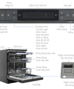 MÁY RỬA CHÉN ĐỘC LẬP HAFELE HDW F605B 535.29.660 - 8